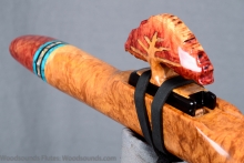 Red Mallee Burl Native American Flute, , , #K20L (20)